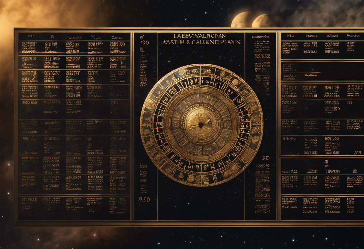 An image showcasing the Babylonian and Gregorian calendars side by side, highlighting the unique way each represents months and moon phases