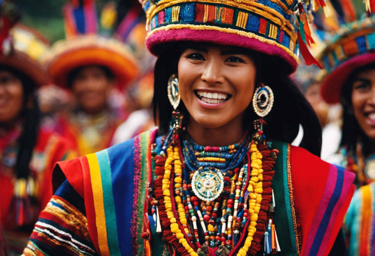 An image showcasing the mesmerizing Sacred Festivals and Rituals of the Inca Calendar