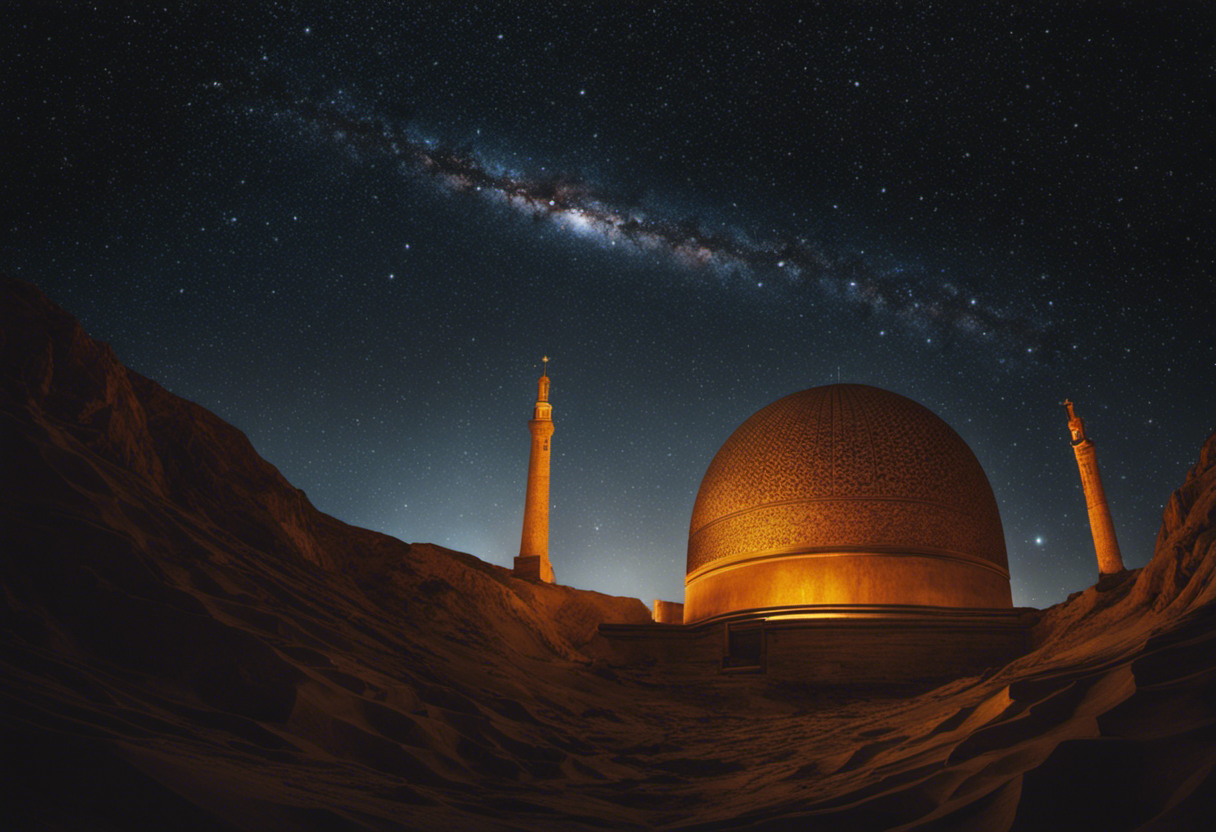 An image showcasing the intriguing interplay between Zoroastrianism and astronomy in modern times