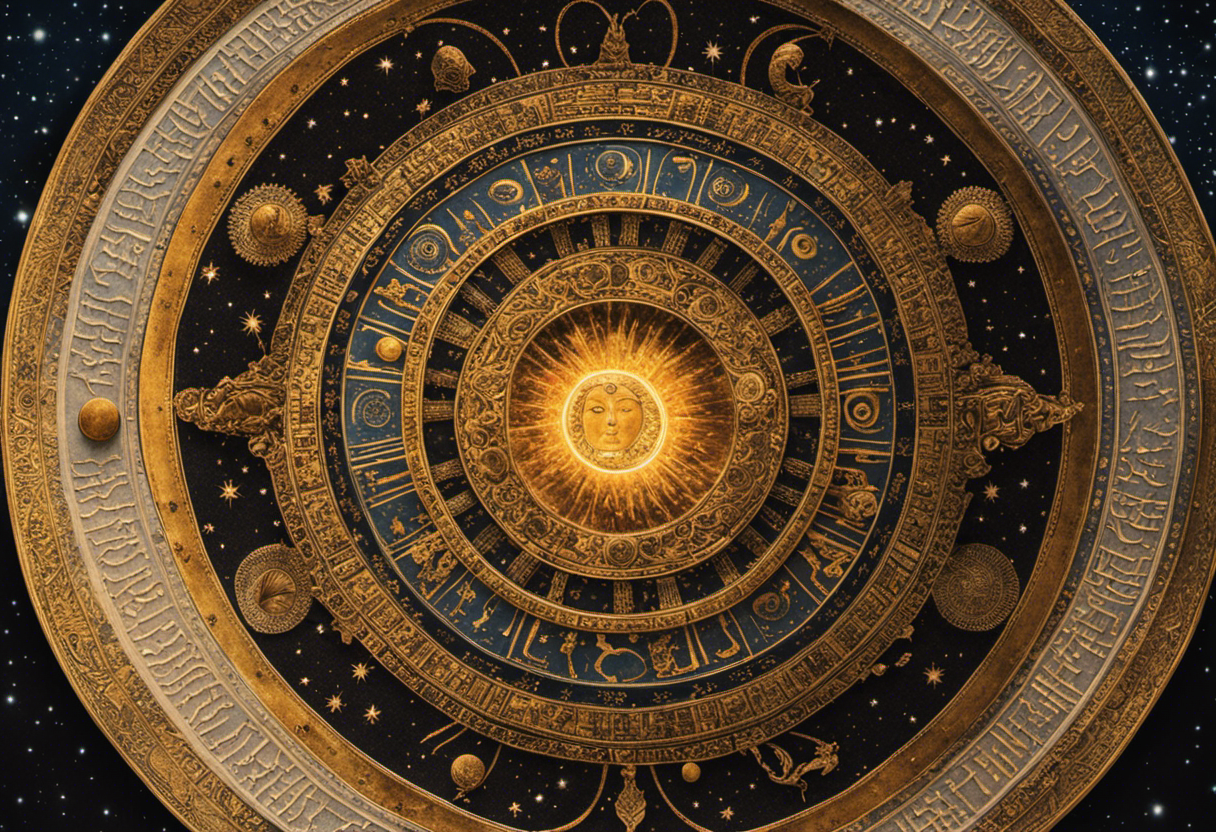 An image showcasing the intricate interplay between Zoroastrianism and astronomy's origins of cosmology