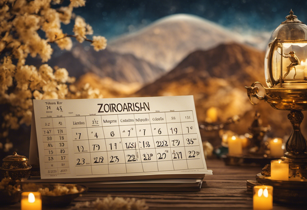 An image comparing the Zoroastrian leap year with other calendars