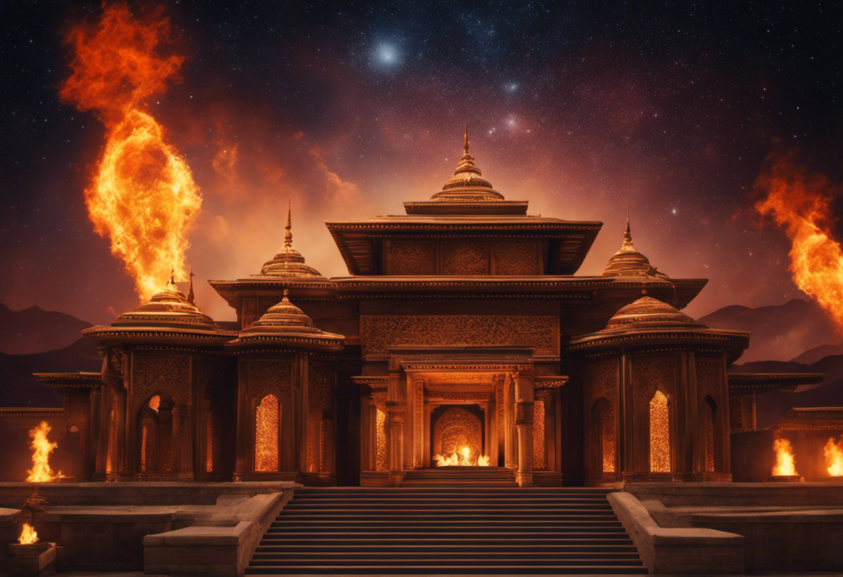 An image capturing the essence of Fire Temples' role as Zoroastrian timekeepers