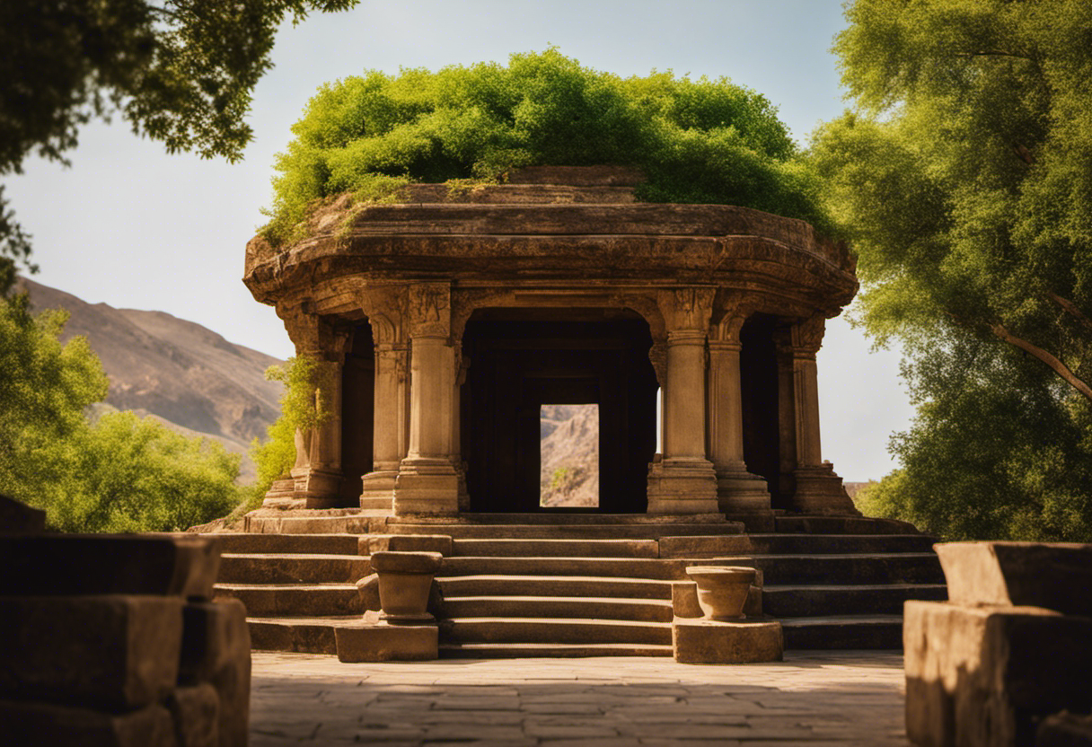 An image capturing the ancient roots of Zoroastrian fire temples