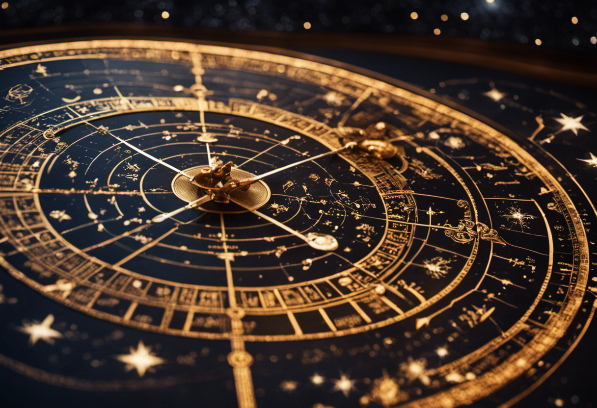 An image showcasing a beautifully illustrated celestial map, adorned with intricate constellations and their corresponding Nakshatras, highlighting the integral role they play in the structure of a Vikram Samvat year