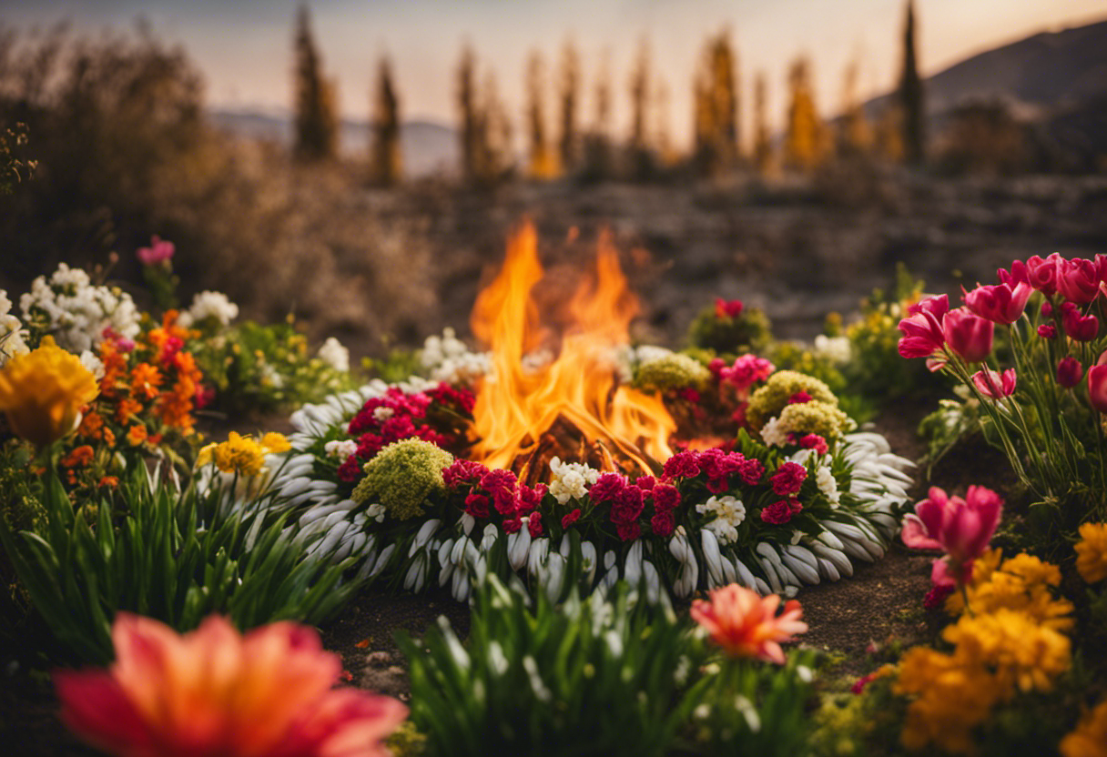 An image capturing the ancient roots of Nowruz, the Zoroastrian New Year