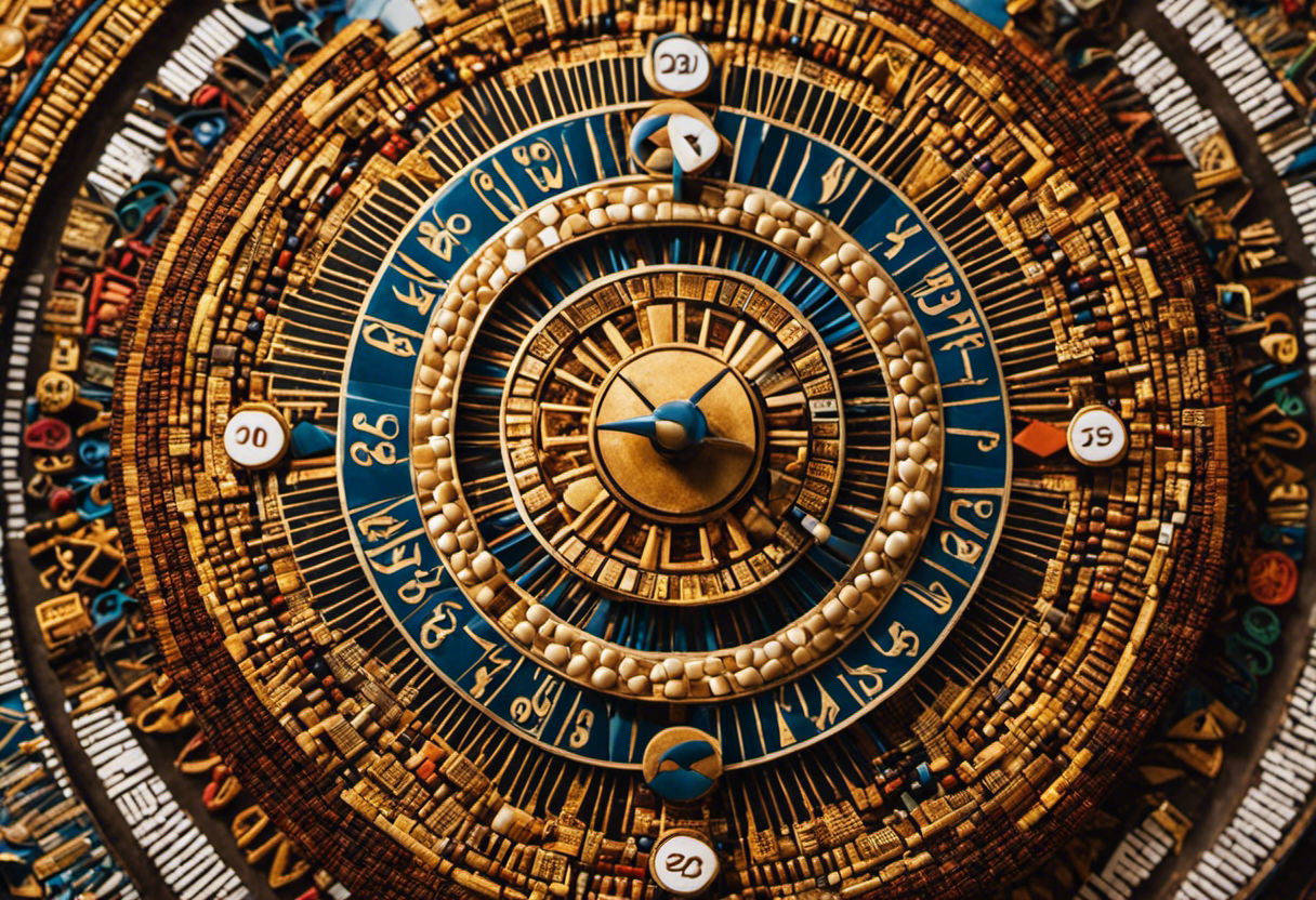 An image showcasing the fusion of Zulu and Gregorian calendars - a vibrant mosaic of traditional Zulu symbols interwoven with modern Gregorian date elements, symbolizing the harmonious adaptation and global influence of these calendars