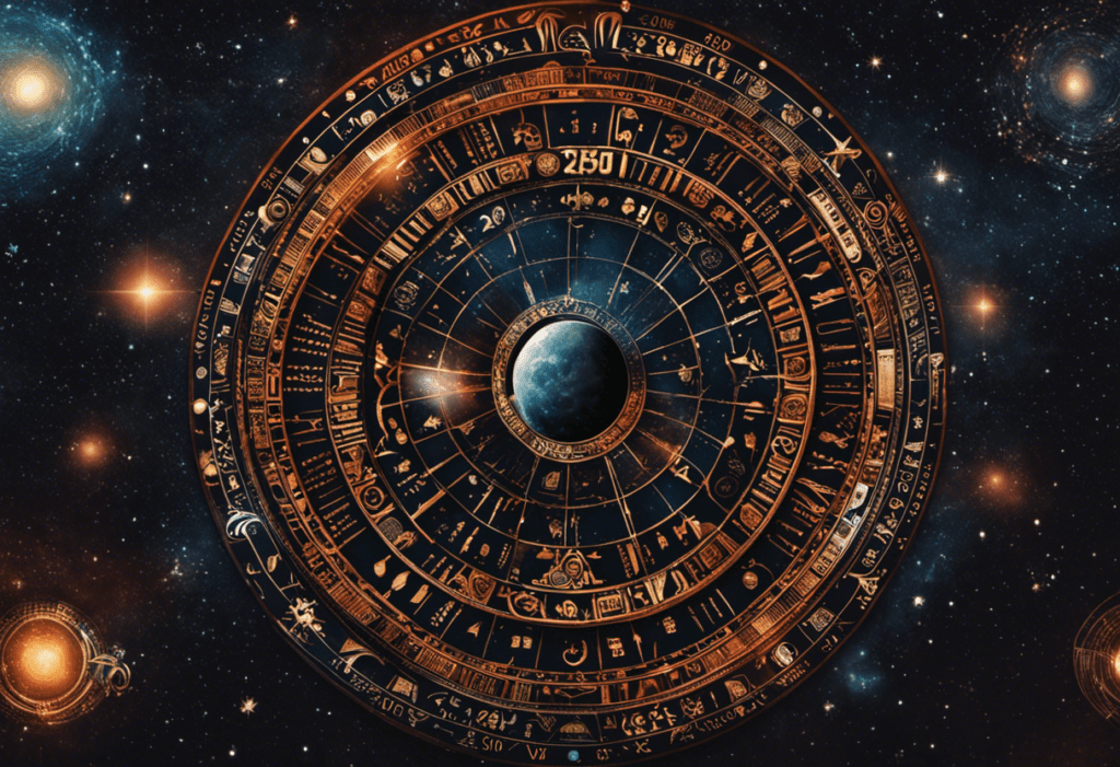 An image showcasing the Zulu calendar, adorned with intricate constellations and celestial symbols, merging seamlessly with vibrant traditional Zulu patterns and colors, capturing the rich astrological significance of each month