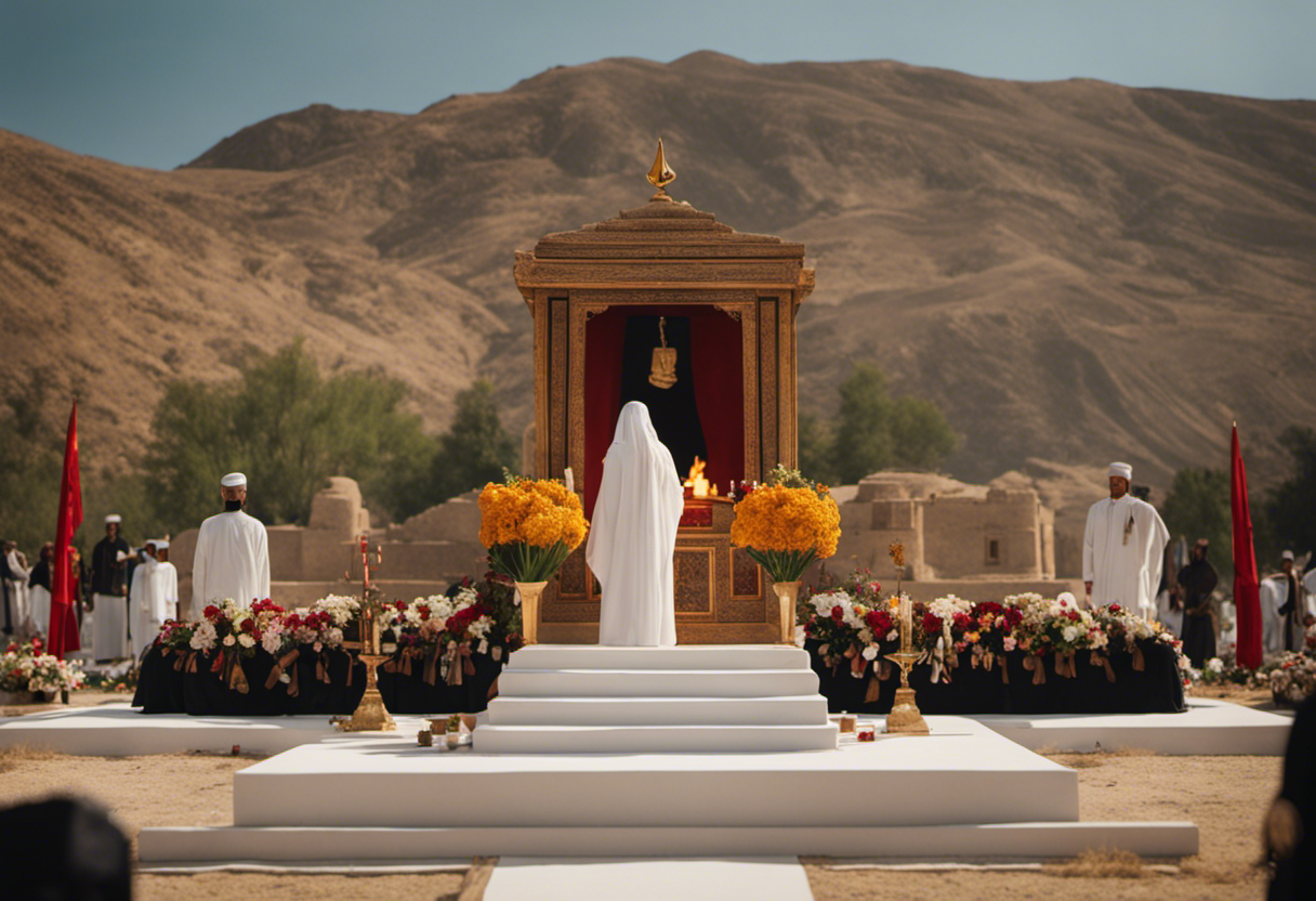 An image capturing the essence of Zoroastrian funeral traditions