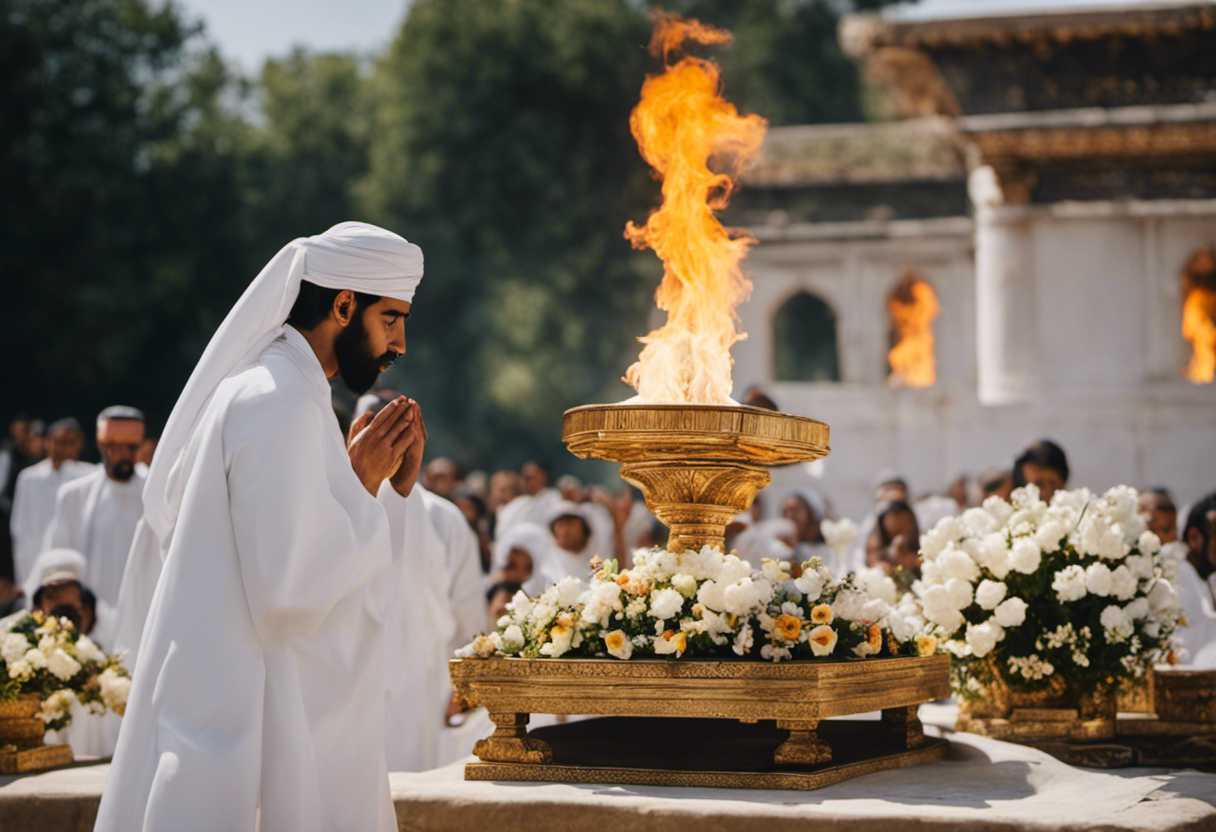 An image capturing the essence of Zoroastrian death rituals