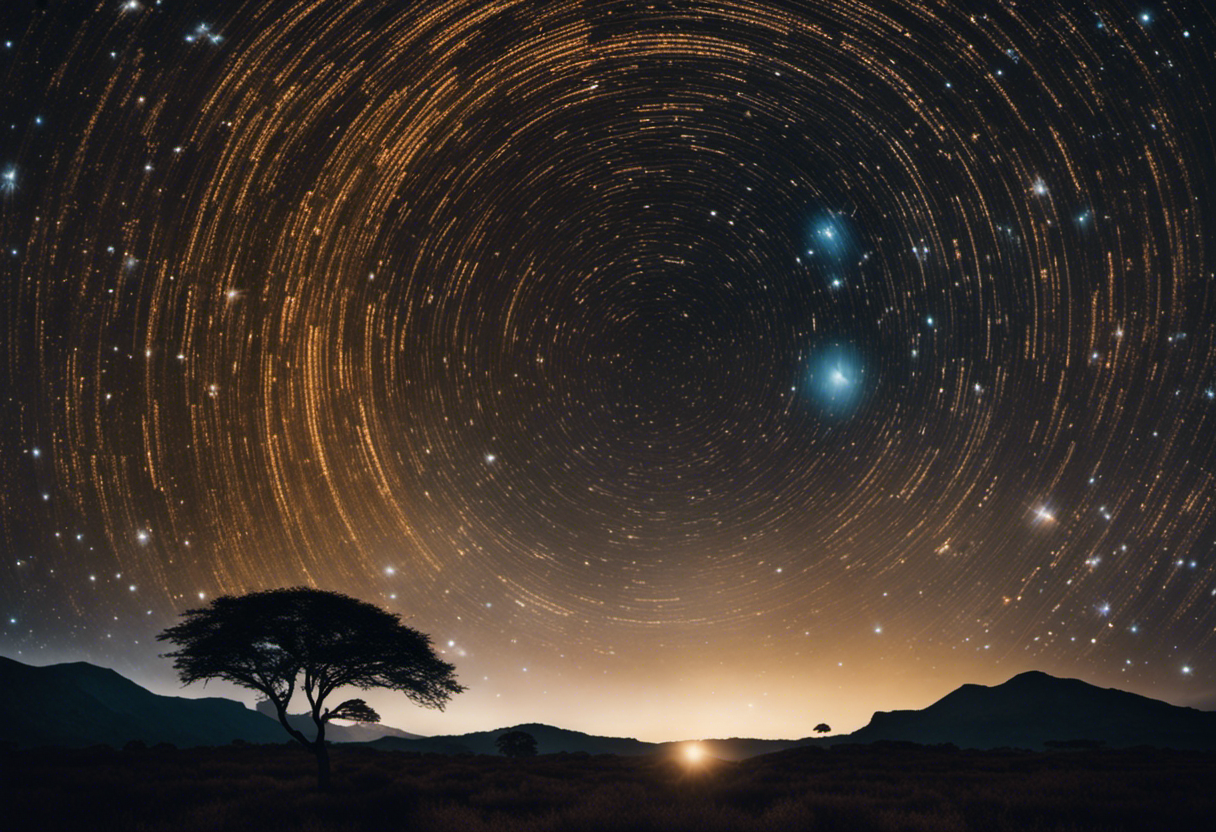 An image showcasing the night sky adorned with prominent Zulu constellations, guiding readers through the intricacies of the Zulu calendar