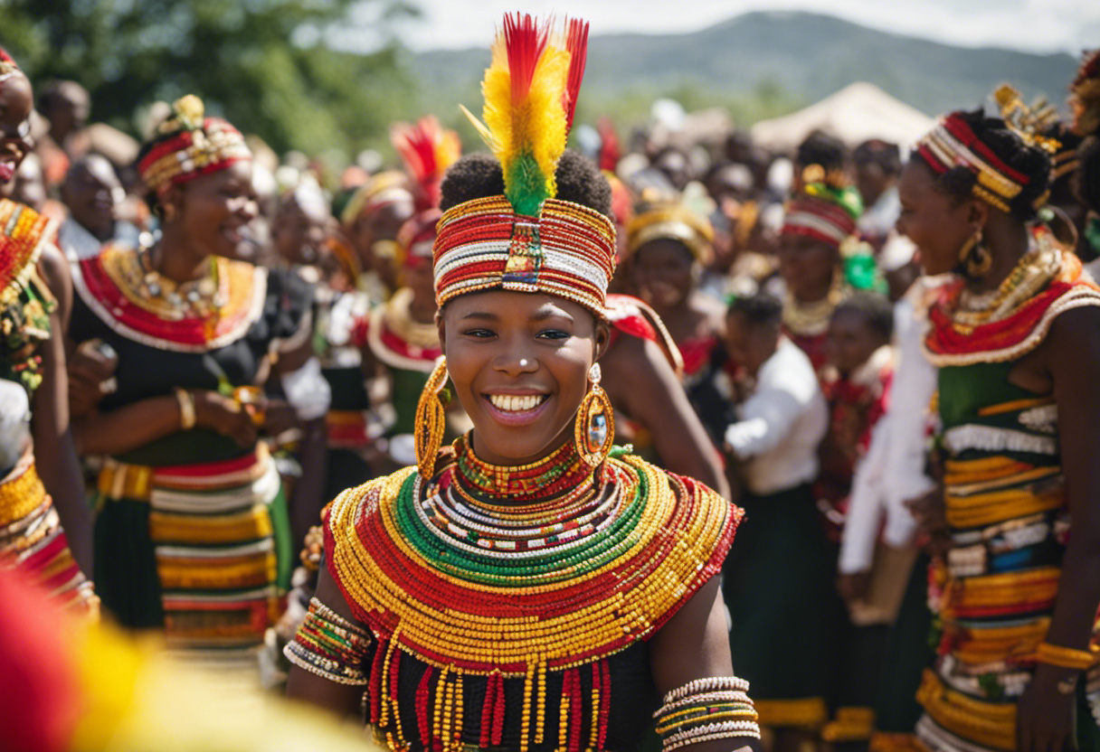 An image capturing the vibrant Umemulo Coming of Age Ceremony in the Zulu Calendar