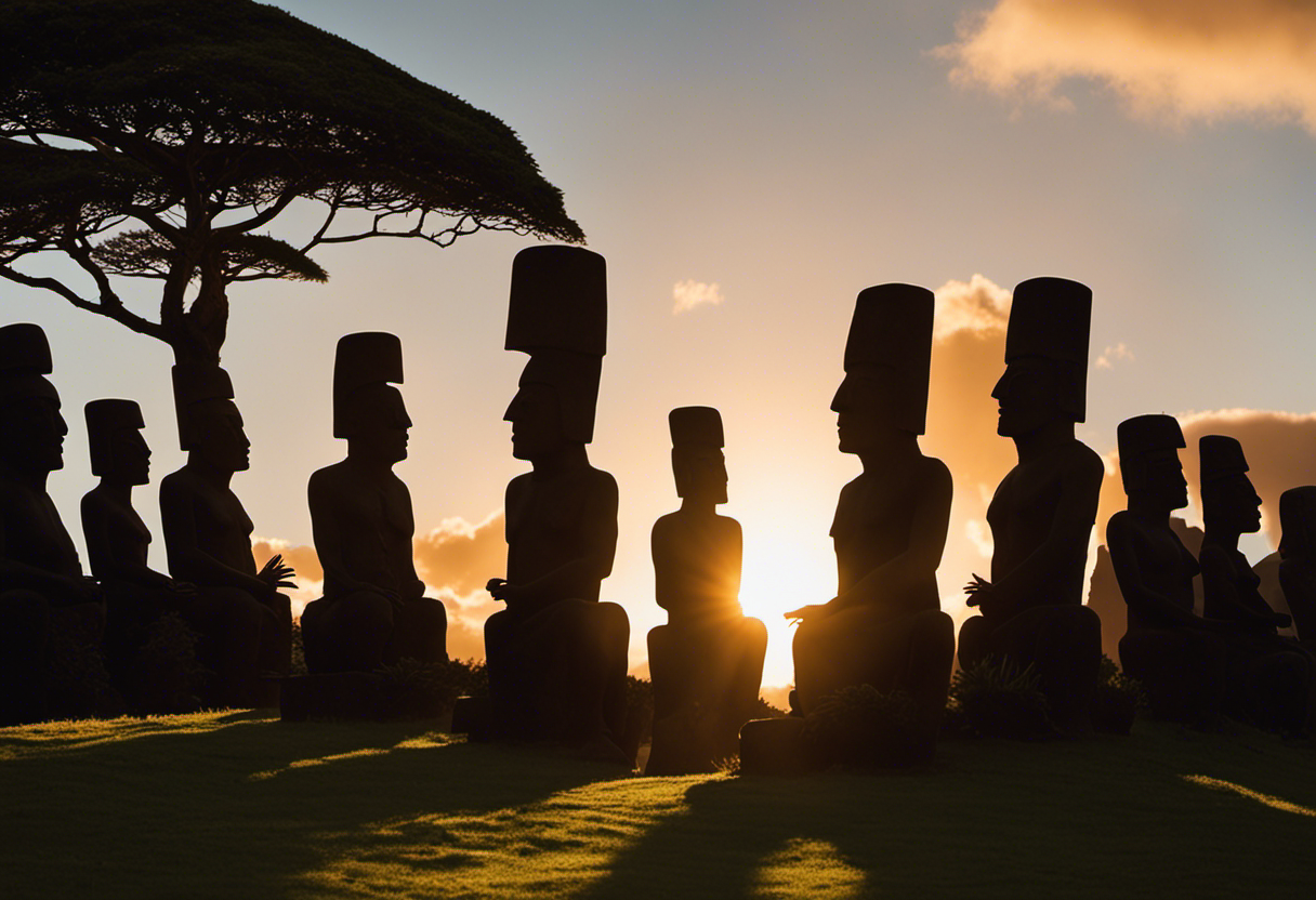 An image capturing the essence of Rapa Nui's Equinox and Solstice Ceremonies