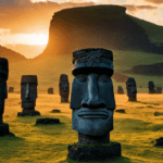 An image showcasing the Rapa Nui calendar's vibrant tapestry of ceremonies and rituals