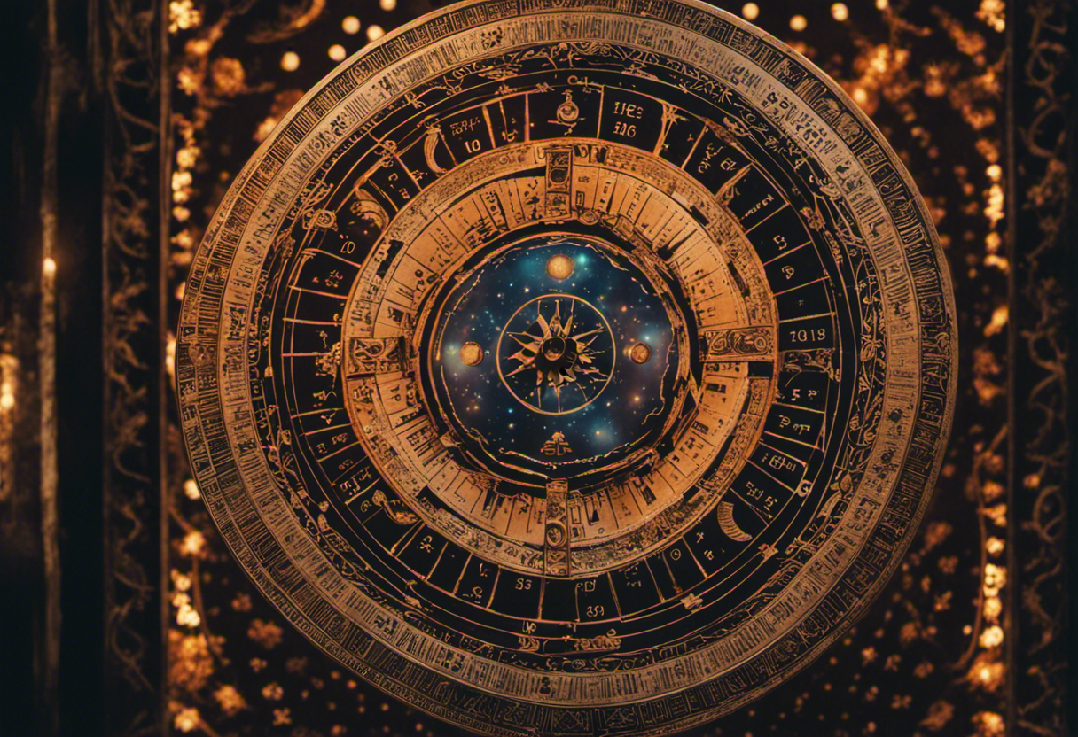 An image showcasing the intricate beauty of the Cherokee Lunar-Solar Calendar