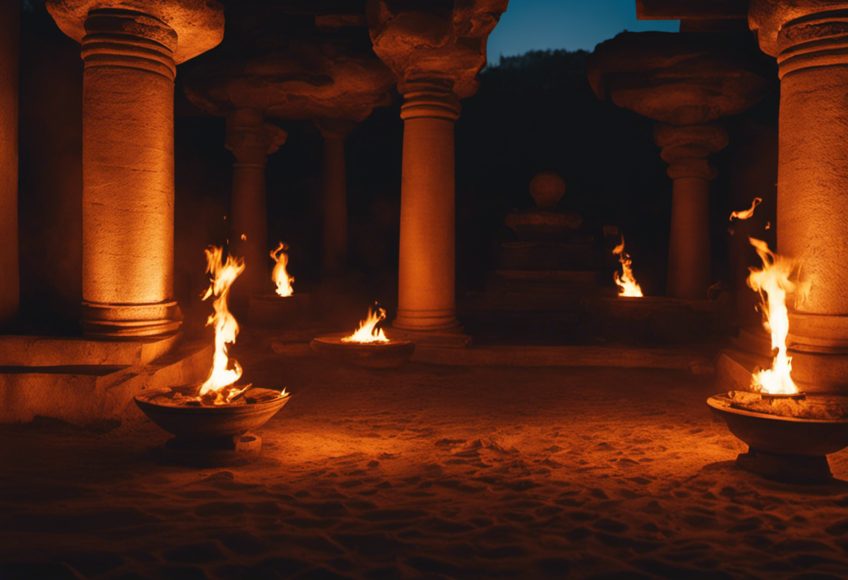 An image capturing the essence of modern fire temples as guardians of Zoroastrian heritage