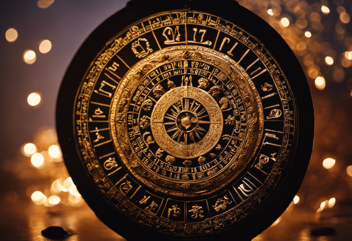 An image showcasing the intricate Zoroastrian Lunar Calendar