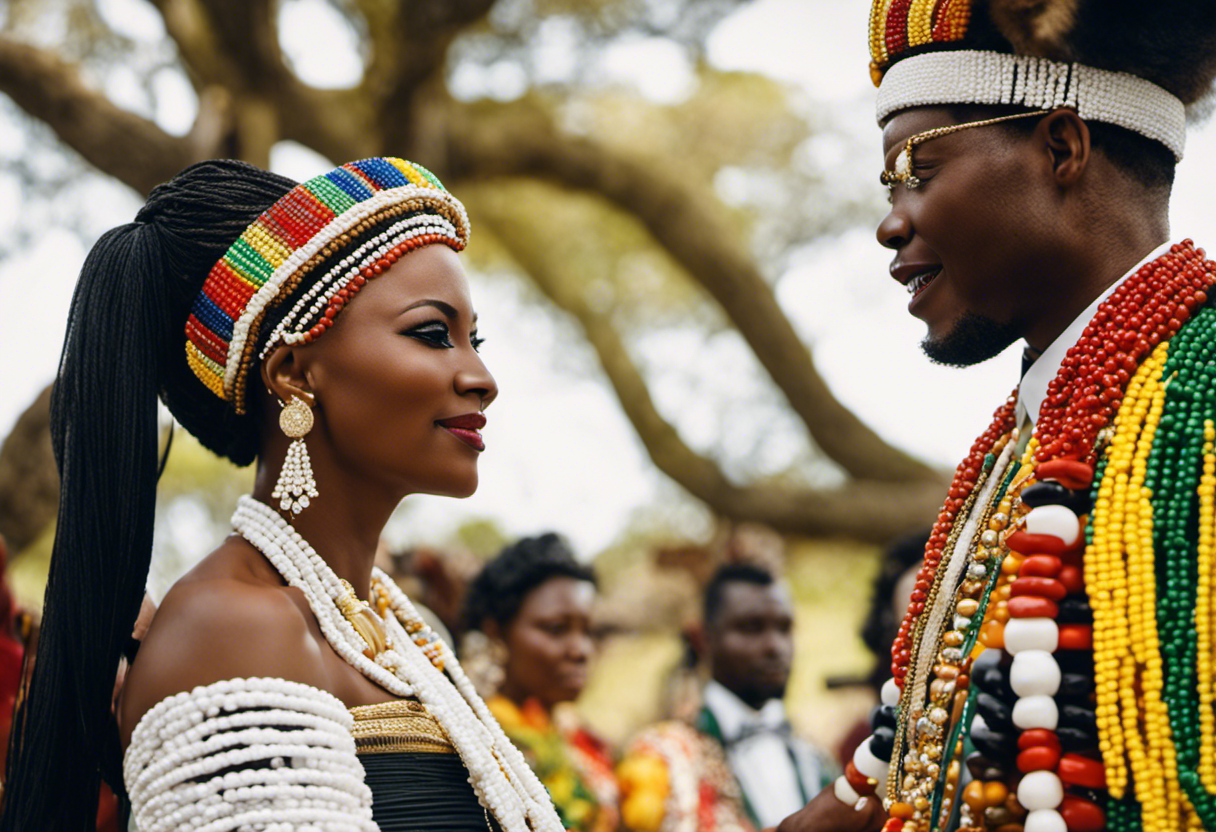 An image showcasing the powerful symbolism in Zulu marriage ceremonies
